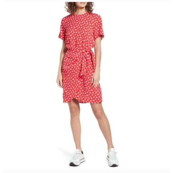 Los Angeles Atelier and Other Stories dress size 0 Short sleeve floral front tie - Picture 1 of 13